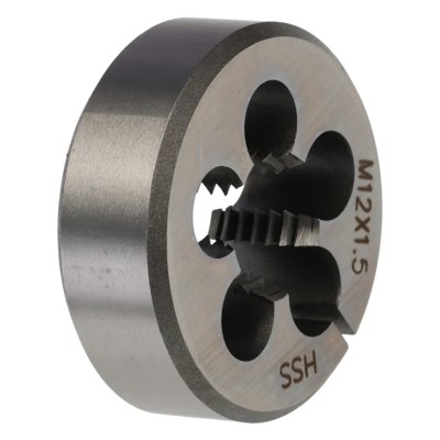 RS PRO High-Speed Steel (HSS) Threading Die M12 x 1.5 mm, 1.31 in Outside Diameter 215-754