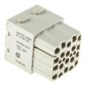 HARTING Heavy Duty Power Connector Module 16A 500V HAN Modular Series Female 20 Contacts 09140203101