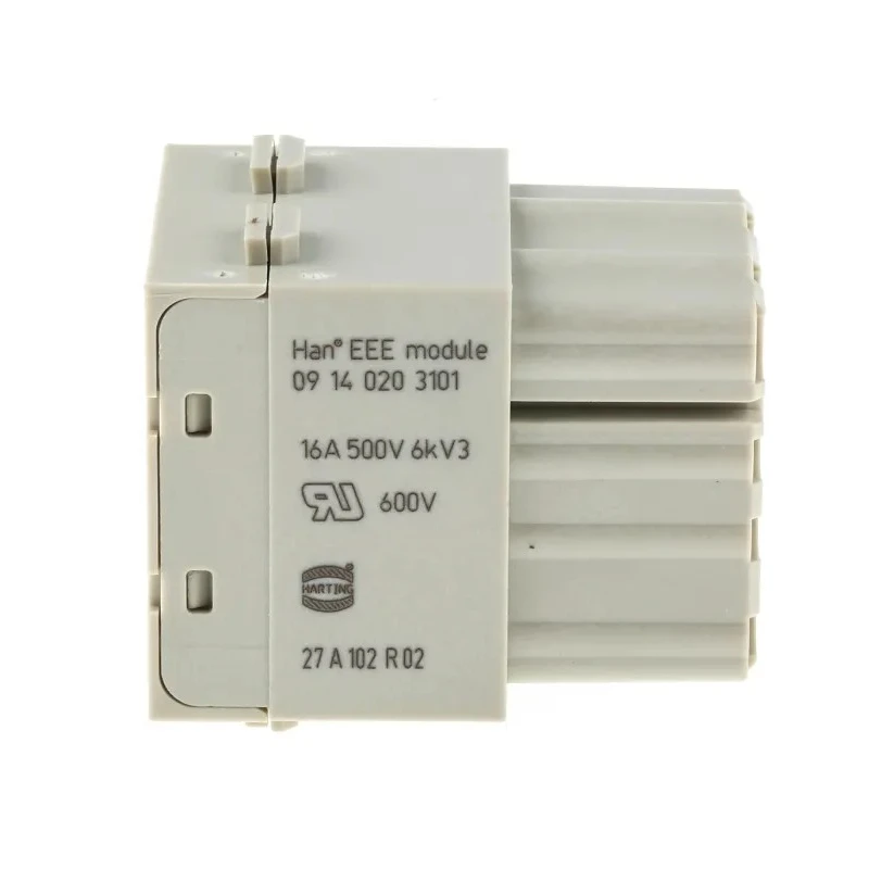 HARTING Heavy Duty Power Connector Module 16A 500V HAN Modular Series Female 20 Contacts 09140203101