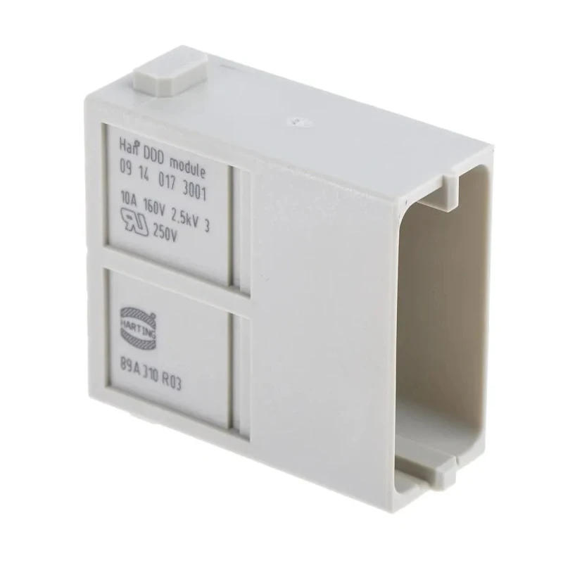 HARTING Heavy Duty Power Connector Module 10A 160V 17 Contacts Male HAN Modular Series 09140173001