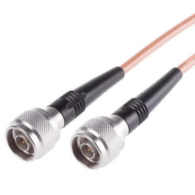 Radiall Coaxial Cable Assembly with Male Type N to Male N Connectors 1 m 50 Ω R284C0351034
