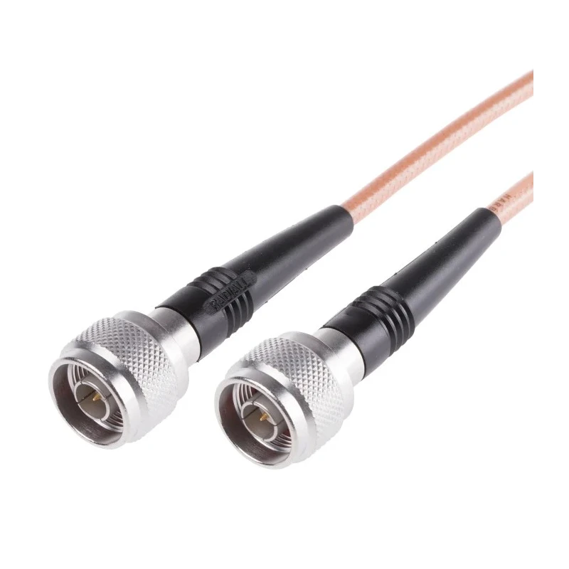 Radiall Coaxial Cable Assembly with Male Type N to Male N Connectors 1 m 50 Ω R284C0351034