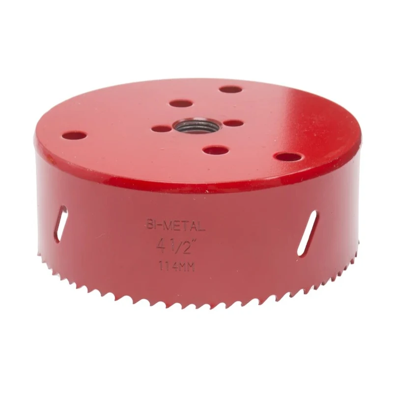 RS PRO 114 mm Diameter Bi-Metal Hole Saw for Ferrous, Non-Ferrous Metal, Plastic, Wood, Cut Depth 32mm 216-072