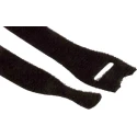 HellermannTyton Cable Tie Hook & Loop 150 mm Length x 12.5 mm Width Black Polypropylene 130-00012 TEXTIE S-PA66/PP-BK