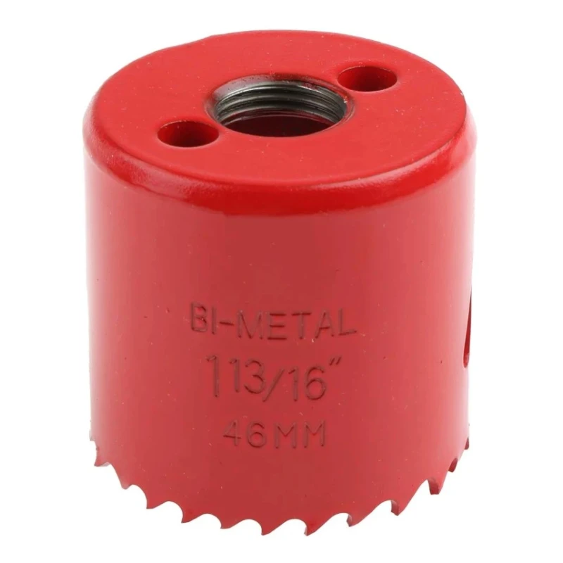 RS PRO Bi-Metal Hole Saw 46 mm Diameter HSS Hardened Cutting Edge 32 mm Cut Depth 216-167
