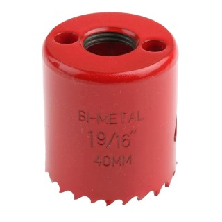 RS PRO Bi-Metal Hole Saw Drill Bit 40 mm Diameter HSS for Plastic Ferrous Wood Non-Ferrous Metal 216-202