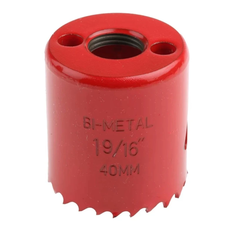 RS PRO Bi-Metal Hole Saw Drill Bit 40 mm Diameter HSS for Plastic Ferrous Wood Non-Ferrous Metal 216-202