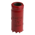 RS PRO 22 mm Diameter HSS Bi-Metal Hole Saw for Non-Ferrous Metal, Wood, Plastic, Ferrous Material Cut 32mm Depth 216-303