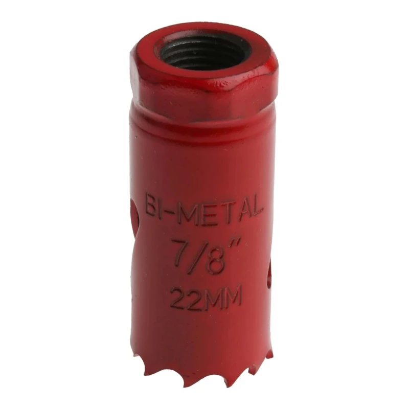 RS PRO 22 mm Diameter HSS Bi-Metal Hole Saw for Non-Ferrous Metal, Wood, Plastic, Ferrous Material Cut 32mm Depth 216-303