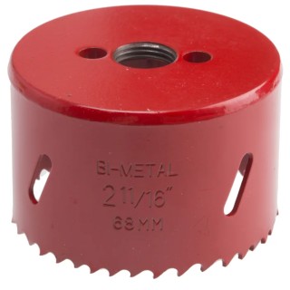 RS PRO 68 mm Diameter Bi-Metal HSS Hole Saw Drill Bit for Wood, Non-Ferrous Metal, Ferrous, Plastic 216-381