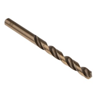 RS PRO High Speed Cobalt Steel Twist Drill Bit, 10.2 mm Diameter, 133 mm Overall Length, Right Hand Spiral, 135° 216-527