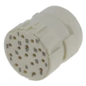 HARTING Female Circular Connector Insert 17 Way, Copper Material, IP69K/IP67, Han M23 Series 09151173101
