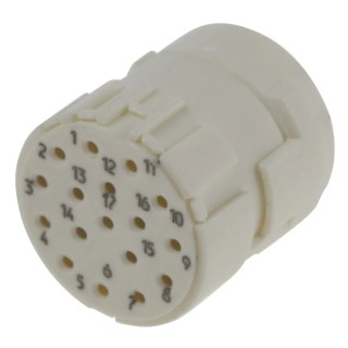 HARTING Female Circular Connector Insert 17 Way, Copper Material, IP69K/IP67, Han M23 Series 09151173101