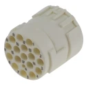 HARTING Female Circular Connector Insert 17 Way, Copper Material, IP69K/IP67, Han M23 Series 09151173101