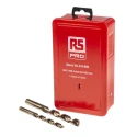 RS PRO 25-Piece Twist Drill Bit Set for Metal, Titanium Nitride Coated Bits, Sizes 1 mm to 13 mm 216-690