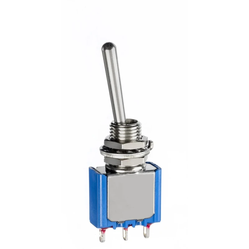 APEM Panel Mount Toggle Switch On-Off-On SPDT Solder Lug Terminal 30 V dc 250 V ac 5639AB-2