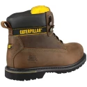 CAT Holton Brown Steel Toe Capped Men's Safety Boots Lace Up, Heat Resistant Sole, Size UK 11 EU 45 P708025