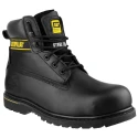 CAT Holton Black Steel Toe Capped Men's Safety Boots Size UK 11 EU 45 Heat Resistant SRC Slip Resistant P708026