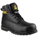 CAT Holton Black Steel Toe Capped Men's Safety Boots Lace Up, EU 41 P708026