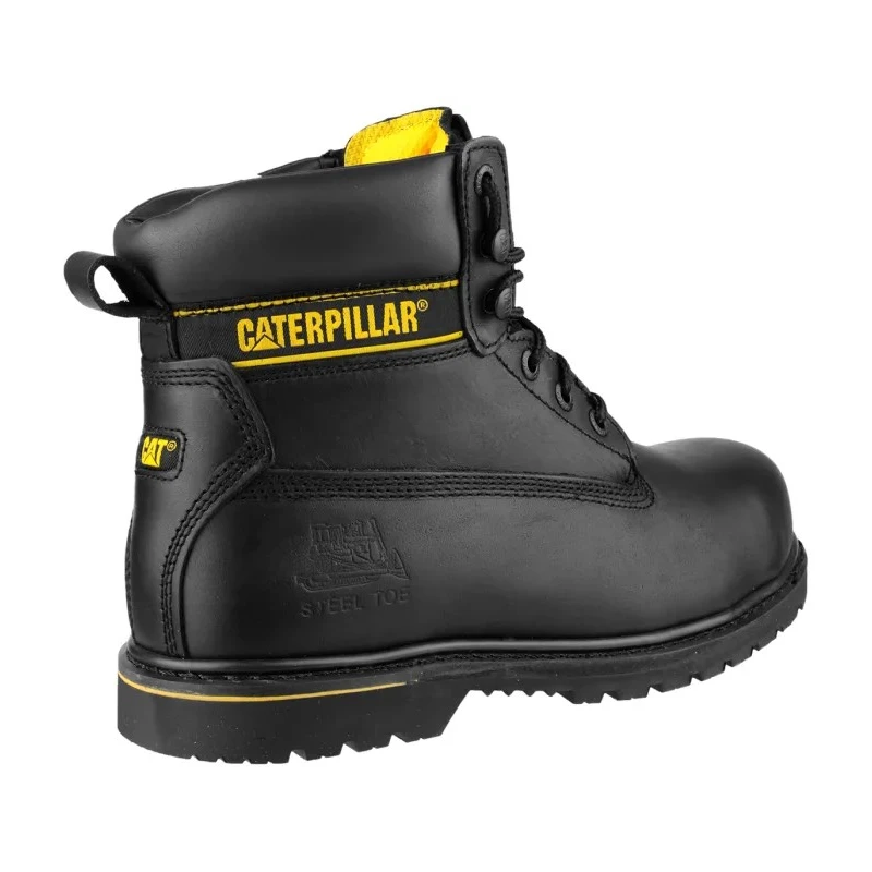 CAT Holton Black Steel Toe Capped Men's Safety Boots Size UK 12 EU 47 P708026