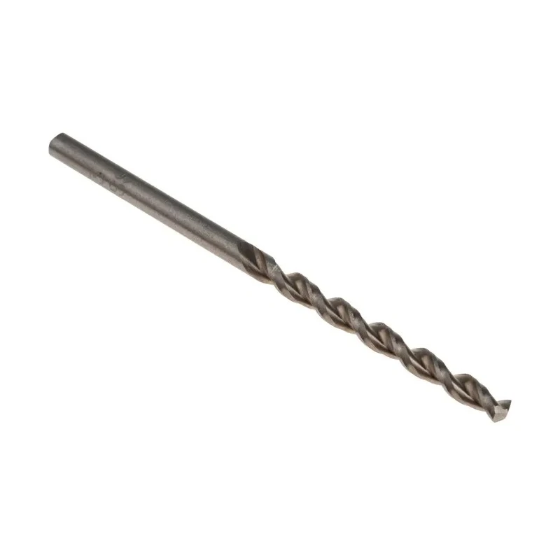 RS PRO HSS High-Speed Steel Drill Bit 3mm Size, 61mm Overall Length, Right Cutting Direction, Plain Shank, 10 Pieces 217-435