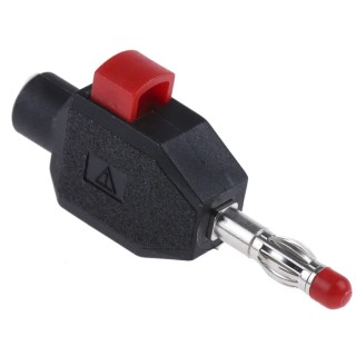 Staubli Black Male Banana Plug 4 mm Connector Clamp Termination 30 V 60 V DC 10A Nickel Plating 22.3006-21