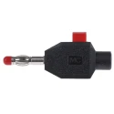 Staubli Black Male Banana Plug 4 mm Connector Clamp Termination 30 V 60 V DC 10A Nickel Plating 22.3006-21