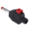 Staubli Black Male Banana Plug 4 mm Connector Clamp Termination 30 V 60 V DC 10A Nickel Plating 22.3006-21