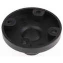 Werma Base Unit for Surface Mounting, 37mm Height, 70mm Diameter, Fibreglass-Reinforced PA Housing, Black 975.845.01