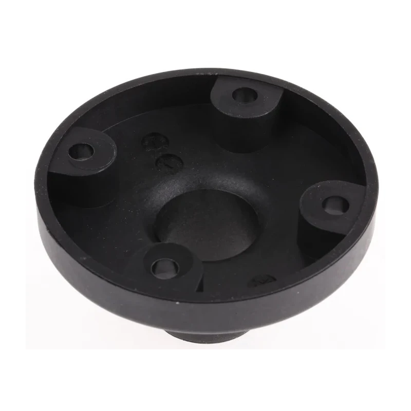 Werma Base Unit for Surface Mounting, 37mm Height, 70mm Diameter, Fibreglass-Reinforced PA Housing, Black 975.845.01