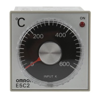 Omron On-Off Temperature Controller 4 Input 4 Output Relay 3A 100-240V AC Panel DIN Rail Mount E5C2-R20K 100-240VAC 0-600