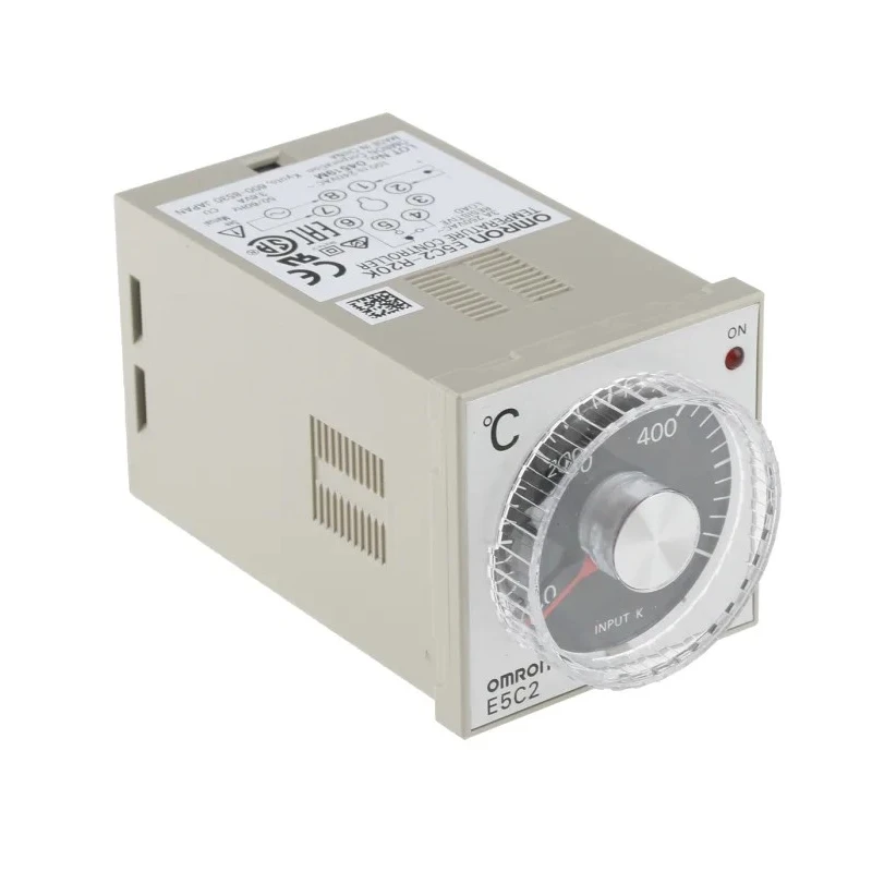 Omron On-Off Temperature Controller 4 Input 4 Output Relay 3A 100-240V AC Panel DIN Rail Mount E5C2-R20K 100-240VAC 0-600