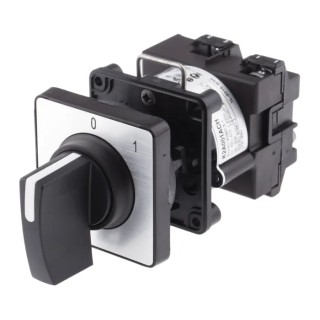 Schneider Electric Rotary Switch Cam Switch 2 Position 45°, Stay Put Handle Actuator 20 A K2A001ACH