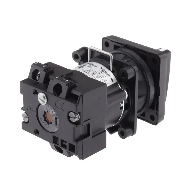 Schneider Electric Rotary Switch Cam Switch 2 Position 45°, Stay Put Handle Actuator 20 A K2A001ACH