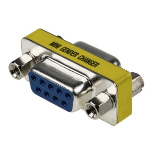 RS PRO D-Sub Adapter 9-Way Female to Female Straight Nickel Plated Stainless Steel Contact 31.2mm Length 218-245
