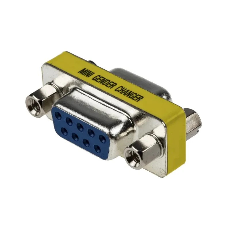 RS PRO D-Sub Adapter 9-Way Female to Female Straight Nickel Plated Stainless Steel Contact 31.2mm Length 218-245