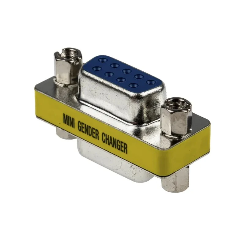 RS PRO D-Sub Adapter 9-Way Female to Female Straight Nickel Plated Stainless Steel Contact 31.2mm Length 218-245