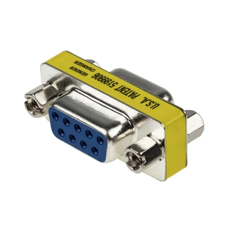 RS PRO D-Sub Adapter 9-Way Female to Female Straight Nickel Plated Stainless Steel Contact 31.2mm Length 218-245