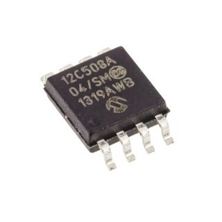 Microchip 8-bit PIC12C Microcontroller 4 MHz 0.75kB EPROM 8-Pin SOIC PIC12C508A-04/SM