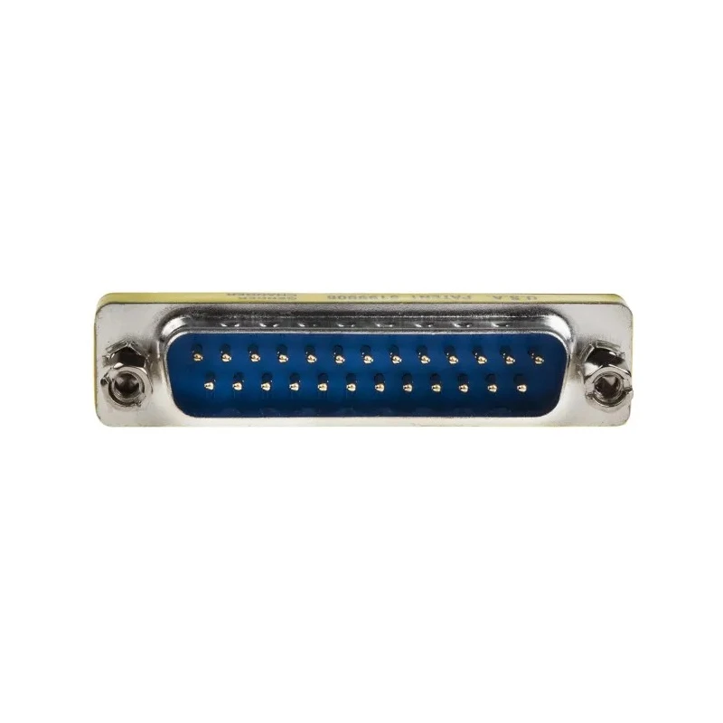 RS PRO 25-Way D-Sub Adapter Male to Male Gold Flash Contact Brass 53.25mm Length 218-194