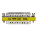 RS PRO 25-Way D-Sub Adapter Male to Male Gold Flash Contact Brass 53.25mm Length 218-194