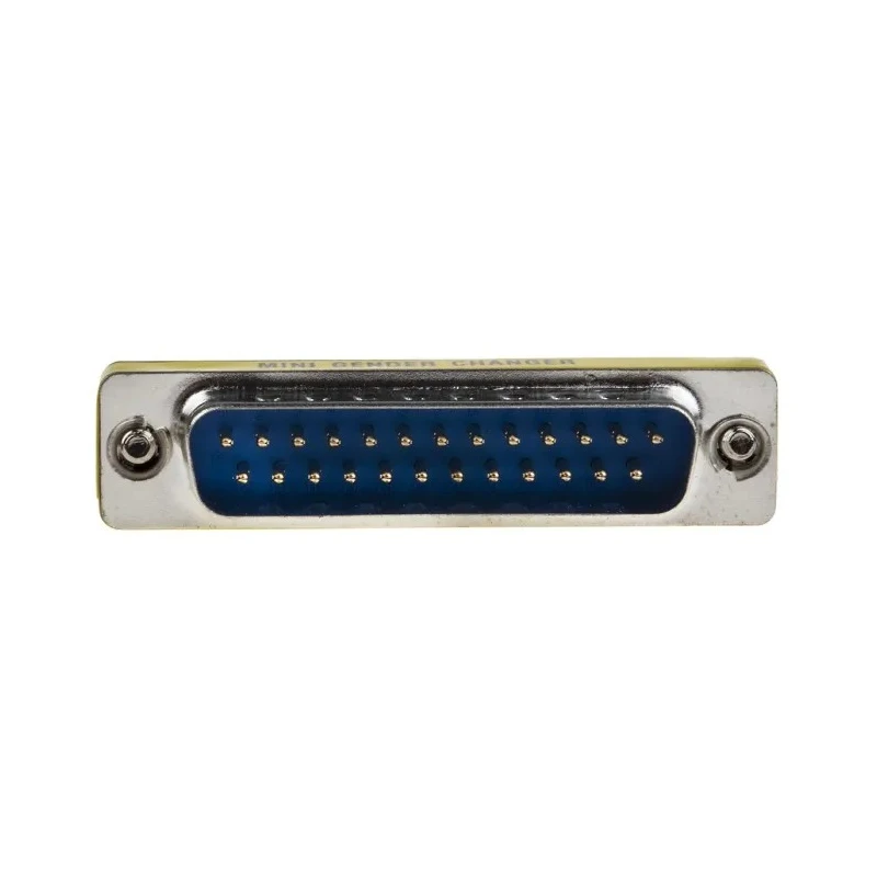 RS PRO 25-Way D-Sub Adapter Male to Male Gold Flash Contact Brass 53.25mm Length 218-194