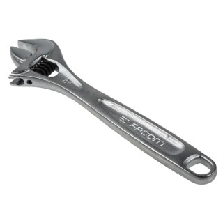 Facom 34 mm Jaw Capacity Adjustable Spanner, 306 mm Overall Length, Chrome Vanadium Steel, Metal Handle 113A.12C
