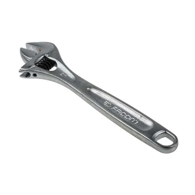 Facom 34 mm Jaw Capacity Adjustable Spanner, 306 mm Overall Length, Chrome Vanadium Steel, Metal Handle 113A.12C