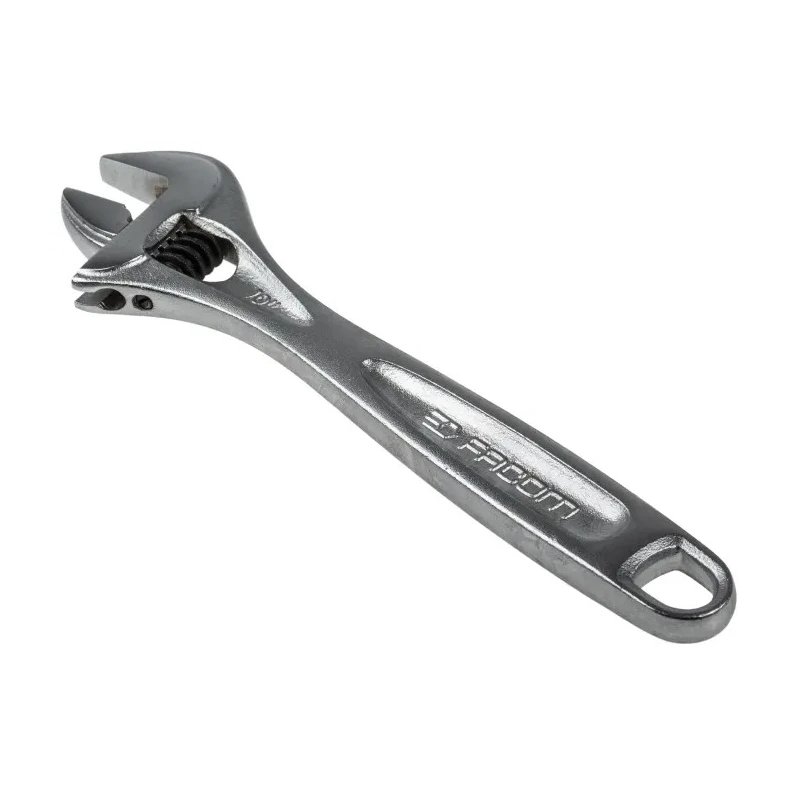 Facom Adjustable Spanner 30 mm Jaw Capacity, 255mm Overall Length, Chrome Vanadium Steel Metal Handle 113A.10C