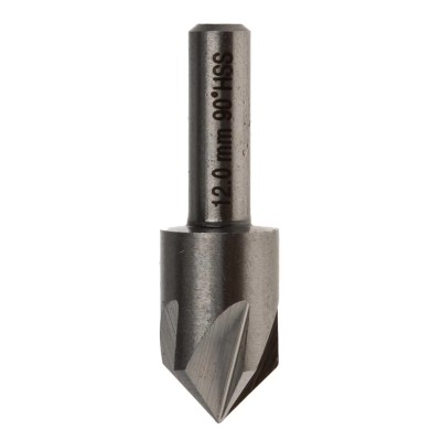 RS PRO High Speed Steel Countersink Drill Bit, 12 mm Head Diameter, 5 Flutes, 90° Angle, 1 Piece 218-595