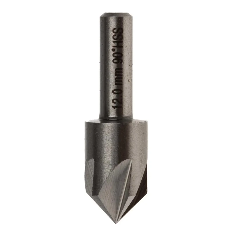 RS PRO High Speed Steel Countersink Drill Bit, 12 mm Head Diameter, 5 Flutes, 90° Angle, 1 Piece 218-595