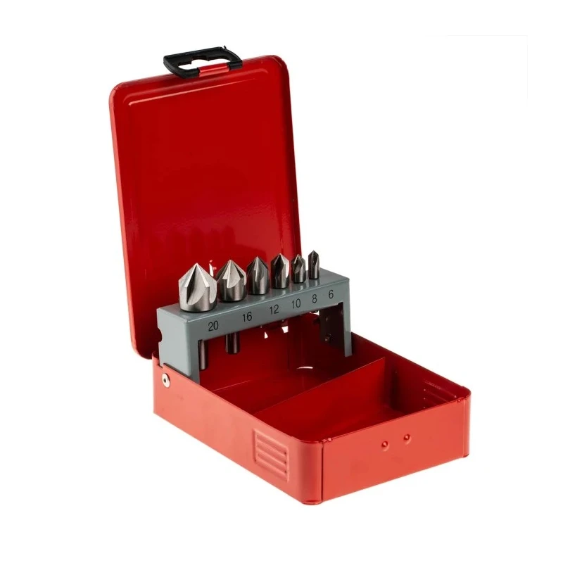 RS PRO HSS Countersink Drill Bit Set, 5 Flute(s), 90° Angle, 6 Piece(s) 218-618
