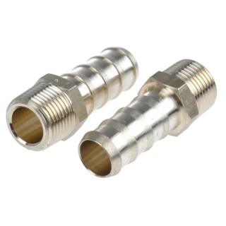 Legris Pneumatic Brass Pipe Fitting Threaded Adapter Male BSPT 3/8 in to Male 0123 12 17
