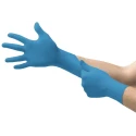 Ansell Blue Nitrile Disposable Gloves Chemical Resistant 0.1 mm Thickness Size M Food Safe 92670080